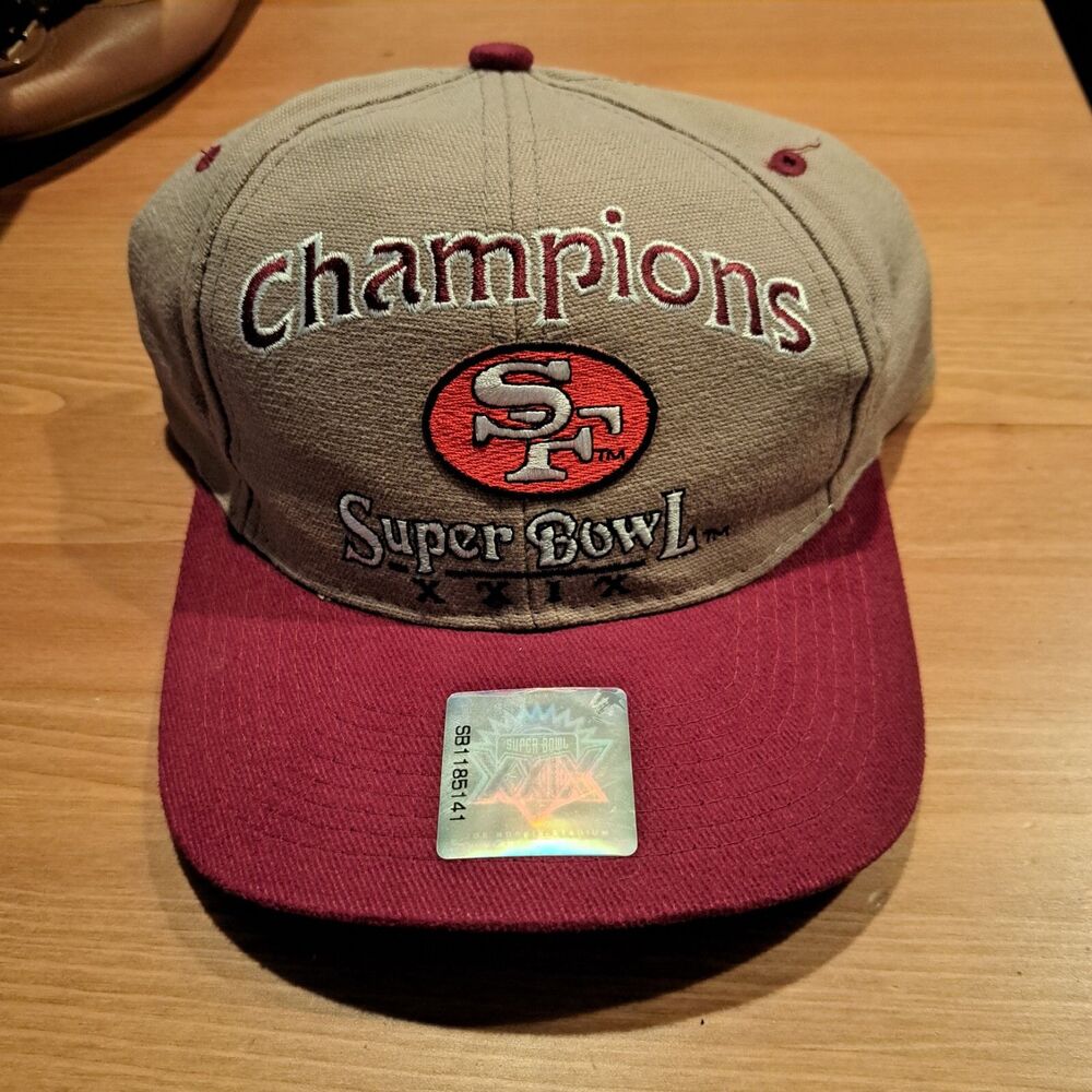 San Francisco 49ers Snapback Basebal Hat Super Bowl XXIX Champions Logo Athletic